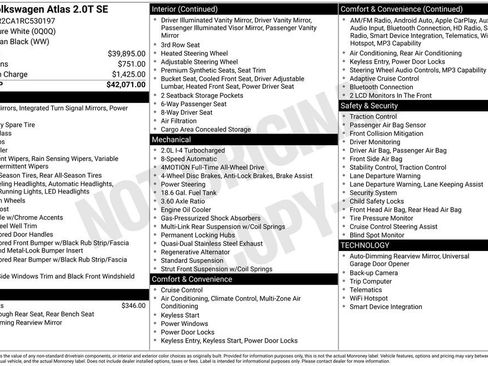 Used 2024 Volkswagen Atlas SE image 11