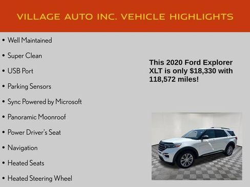 Used 2020 Ford Explorer XLT w/ Equipment Group 202A AWD/4WD image 7