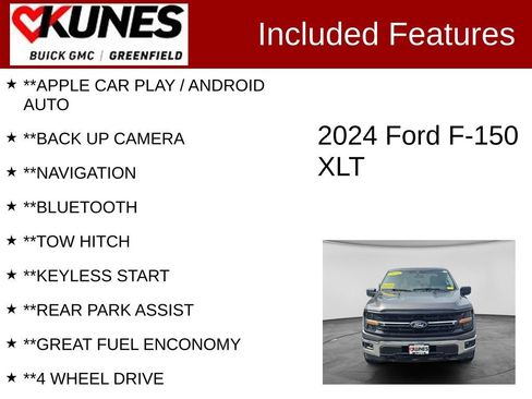 Used 2024 Ford F150 XLT w/ Tow/Haul Package AWD/4WD image 2