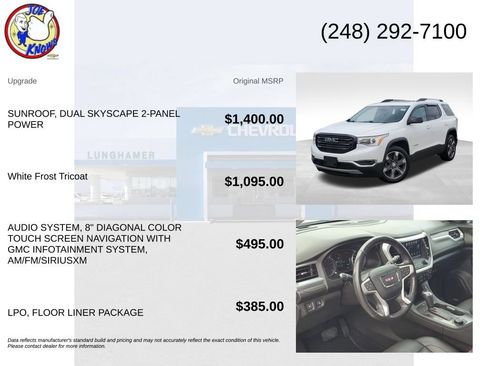 Used 2019 GMC Acadia SLT w/ LPO, Floor Liner Package AWD/4WD image 5