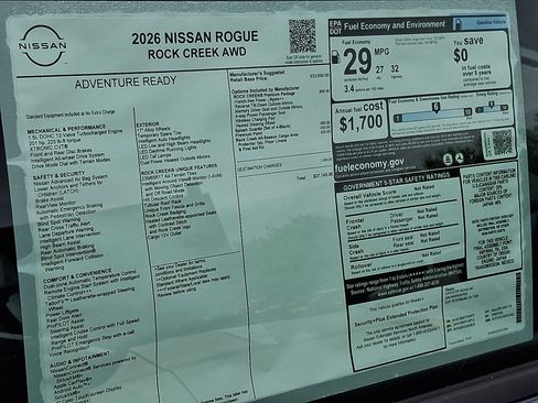 New 2026 Nissan Rogue SV w/ Rock Creek Premium Package image 7