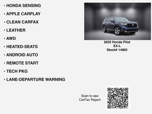 Used 2025 Honda Pilot EX-L image 7