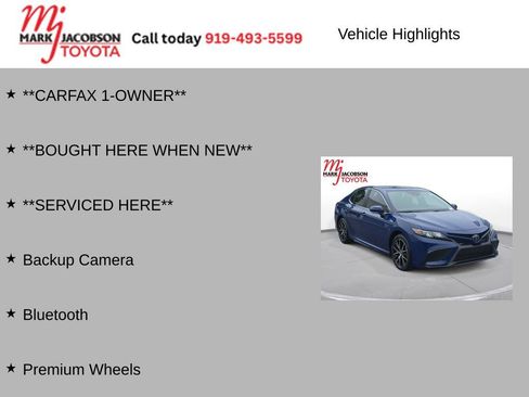 Used 2024 Toyota Camry SE w/ Cold Weather Package FWD image 5