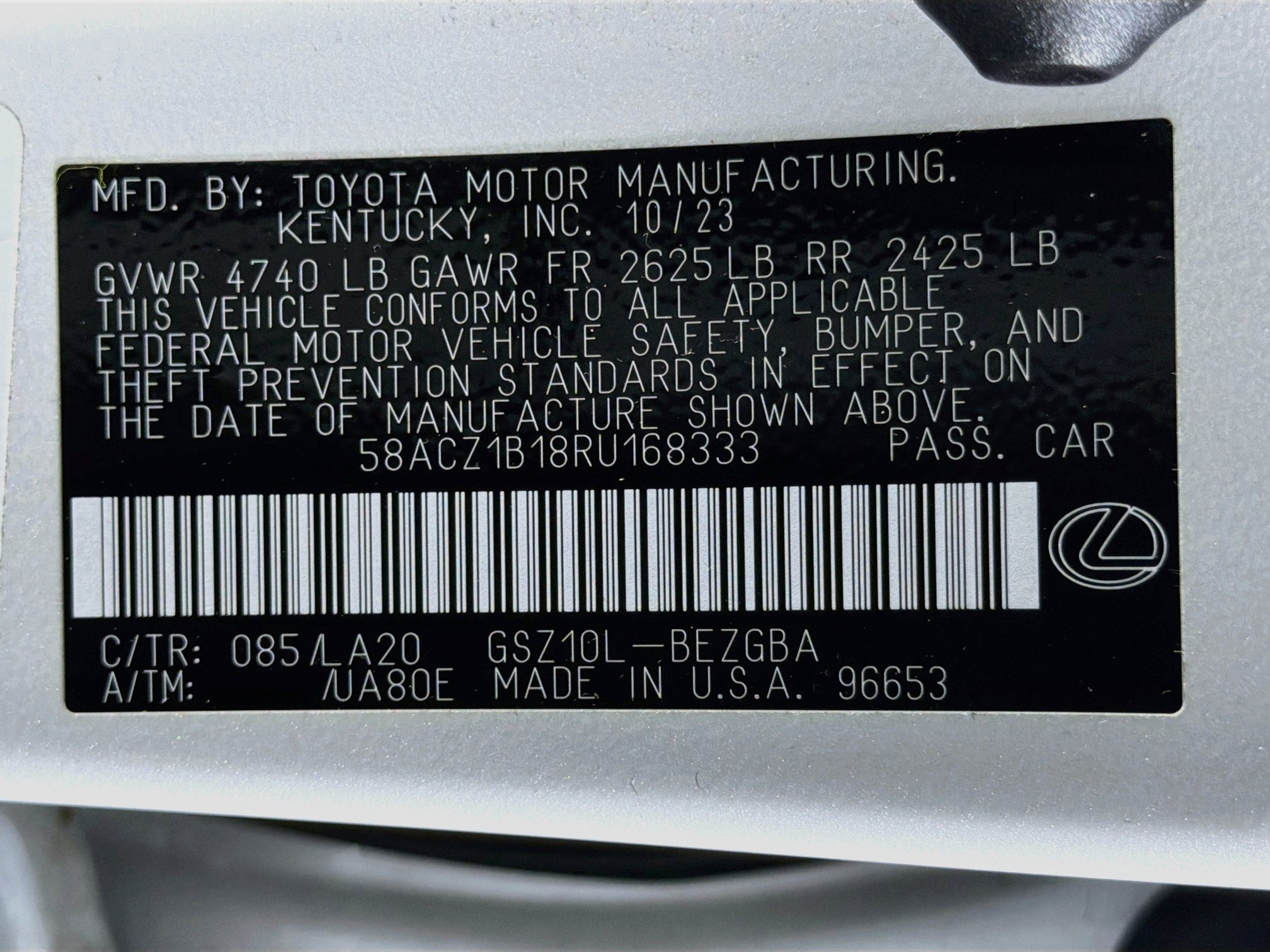 Used 2024 Lexus ES 350 w/ Accessory Package (Z1) FWD image 12