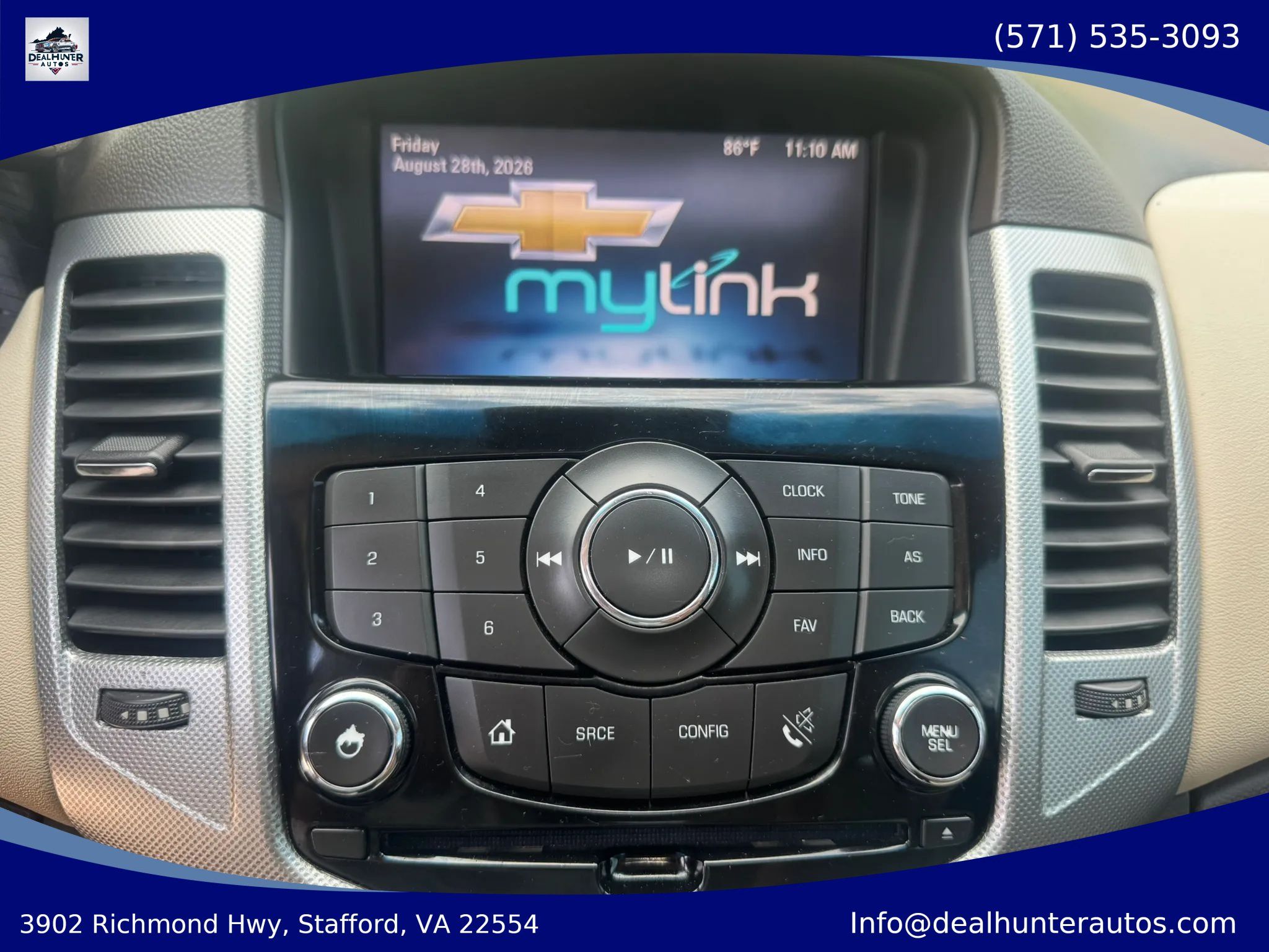 Used 2015 Chevrolet Cruze LTZ w/ Sun, Sound and Sport Package FWD image 23