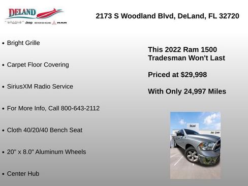 Used 2022 RAM 1500 Tradesman w/ Tradesman SXT Package AWD/4WD image 12