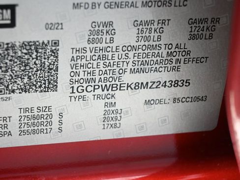 Used 2021 Chevrolet Silverado 1500 Custom image 17