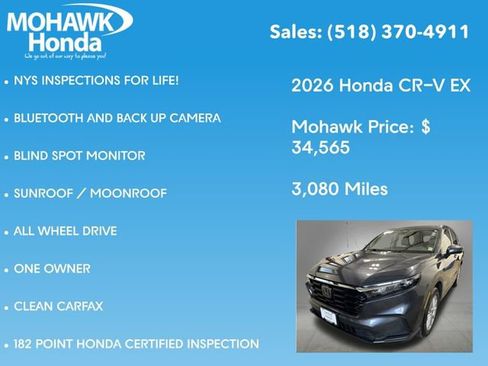 Certified 2026 Honda CR-V EX image 8