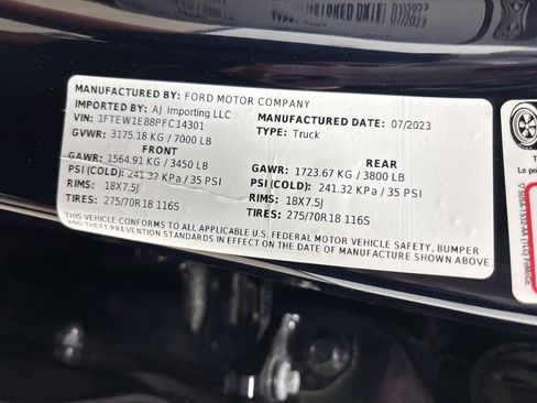 Used 2023 Ford F150 Tremor w/ 360 Degree Camera Package image 24