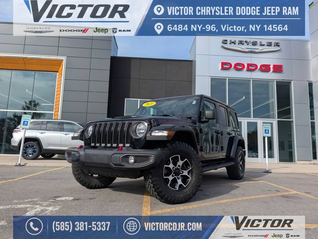 Used 2021 Jeep Wrangler Unlimited Rubicon w/ Uconnect 4C Nav & Sound Group AWD/4WD image 1