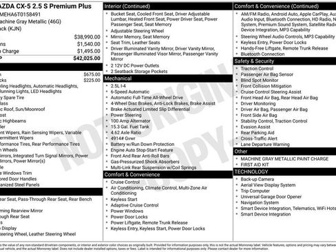 New 2026 MAZDA CX-5 2.5 S w/ Premium Plus Package AWD/4WD image 6