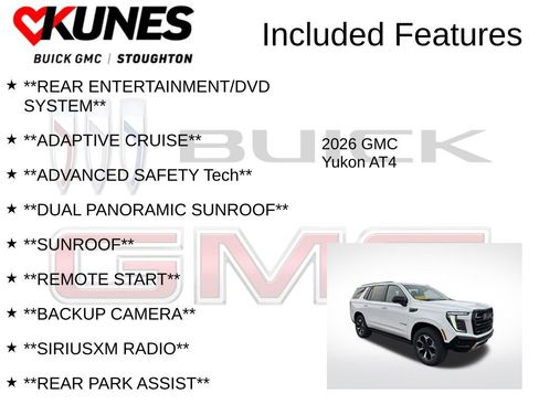 New 2026 GMC Yukon AT4 w/ AT4 Premium Plus Package image 2