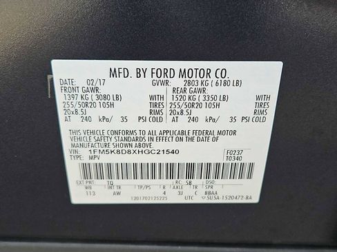 Used 2017 Ford Explorer XLT w/ Equipment Group 202A image 36