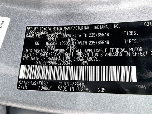 Used 2022 Toyota Highlander XLE AWD/4WD image 31