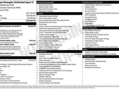 Used 2020 Jeep Wrangler Unlimited Sport S AWD/4WD image 7