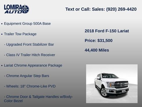 Used 2018 Ford F150 Lariat AWD/4WD image 8