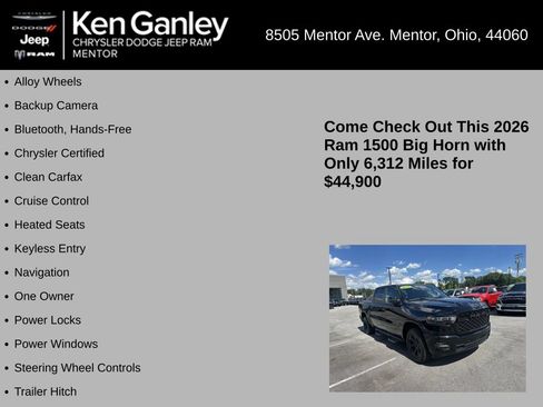 Used 2026 RAM 1500 Big Horn AWD/4WD image 5