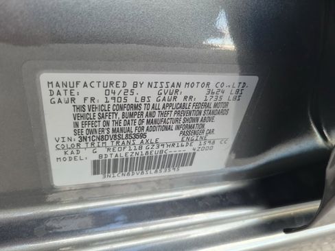 Certified 2025 Nissan Versa S w/ S Plus Package image 34