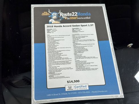 Certified 2018 Honda Accord Sport image 40