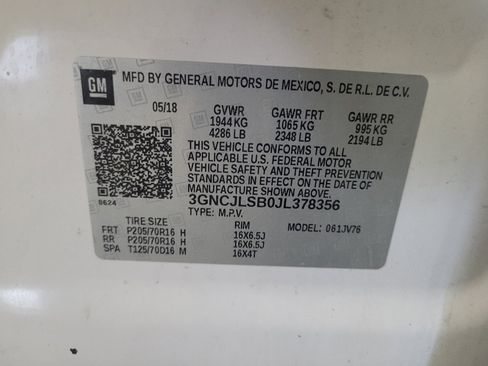 Used 2018 Chevrolet Trax LT w/ Driver Confidence Package FWD image 33