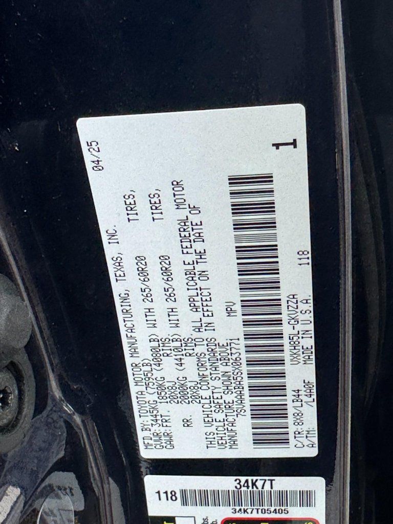 Used 2025 Toyota Sequoia 1794 Edition AWD/4WD image 33