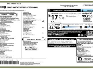 Certified 2025 Jeep Grand Wagoneer Series III w/ Rear Seat Video Group 1 AWD/4WD video 2