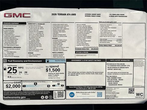 New 2026 GMC Terrain AT4 w/ Convenience Package III image 21