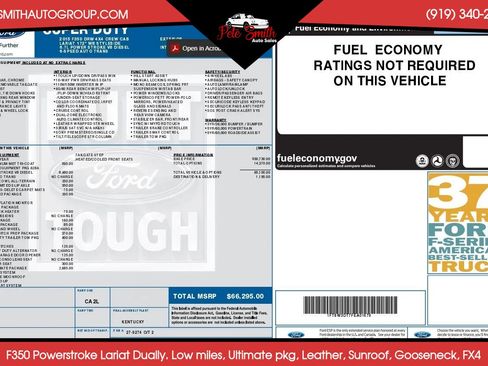 Used 2015 Ford F350 Lariat w/ Lariat Ultimate Package image 39