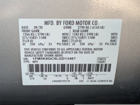 Used 2020 Ford Explorer ST w/ ST Street Pack image 44