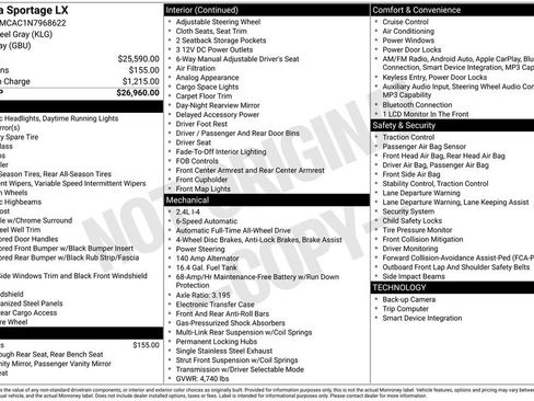 Used 2022 Kia Sportage LX image 7