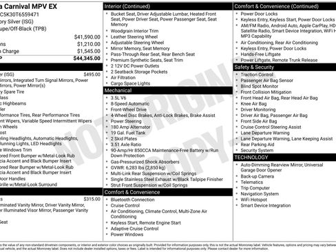 Used 2026 Kia Carnival EX FWD image 6