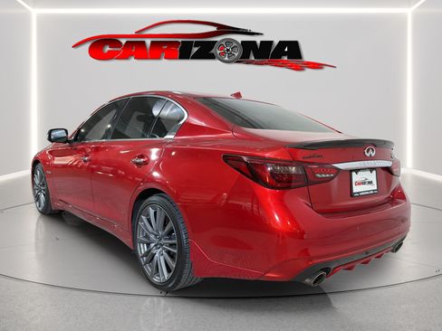 Used 2019 INFINITI Q50 Red Sport 400 w/ Sensory Package RWD image 8
