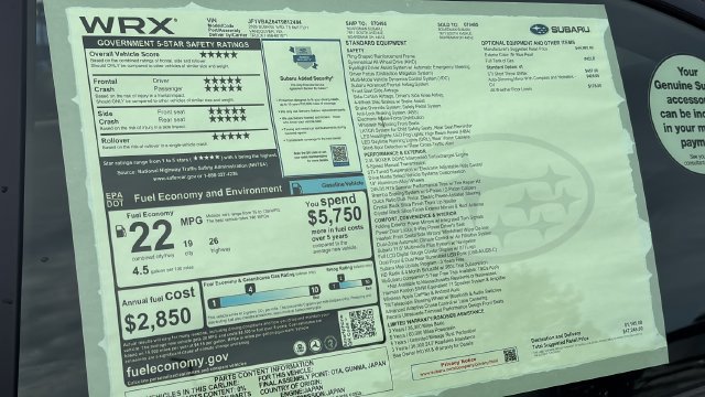 New 2026 Subaru WRX GT AWD/4WD image 28