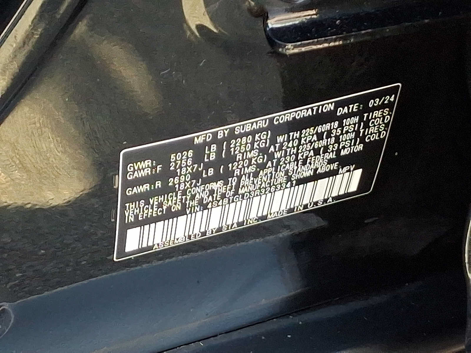 Used 2024 Subaru Outback Onyx Edition XT AWD/4WD image 29