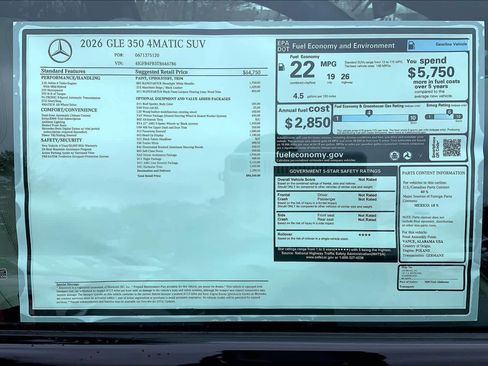New 2026 Mercedes-Benz GLE 350 4MATIC image 26