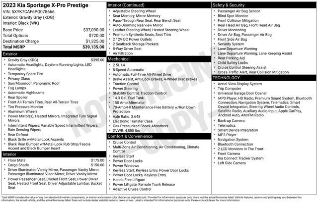 Used 2023 Kia Sportage X-Pro Prestige AWD/4WD image 41