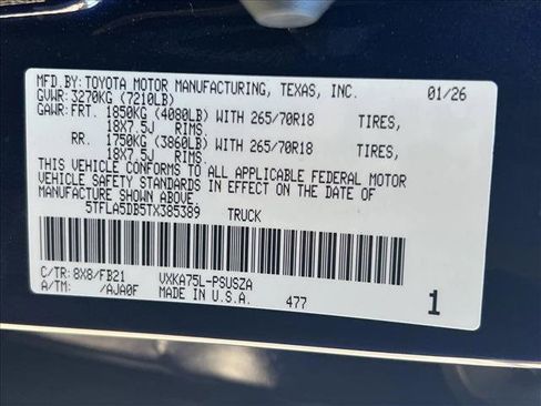 New 2026 Toyota Tundra SR5 image 20