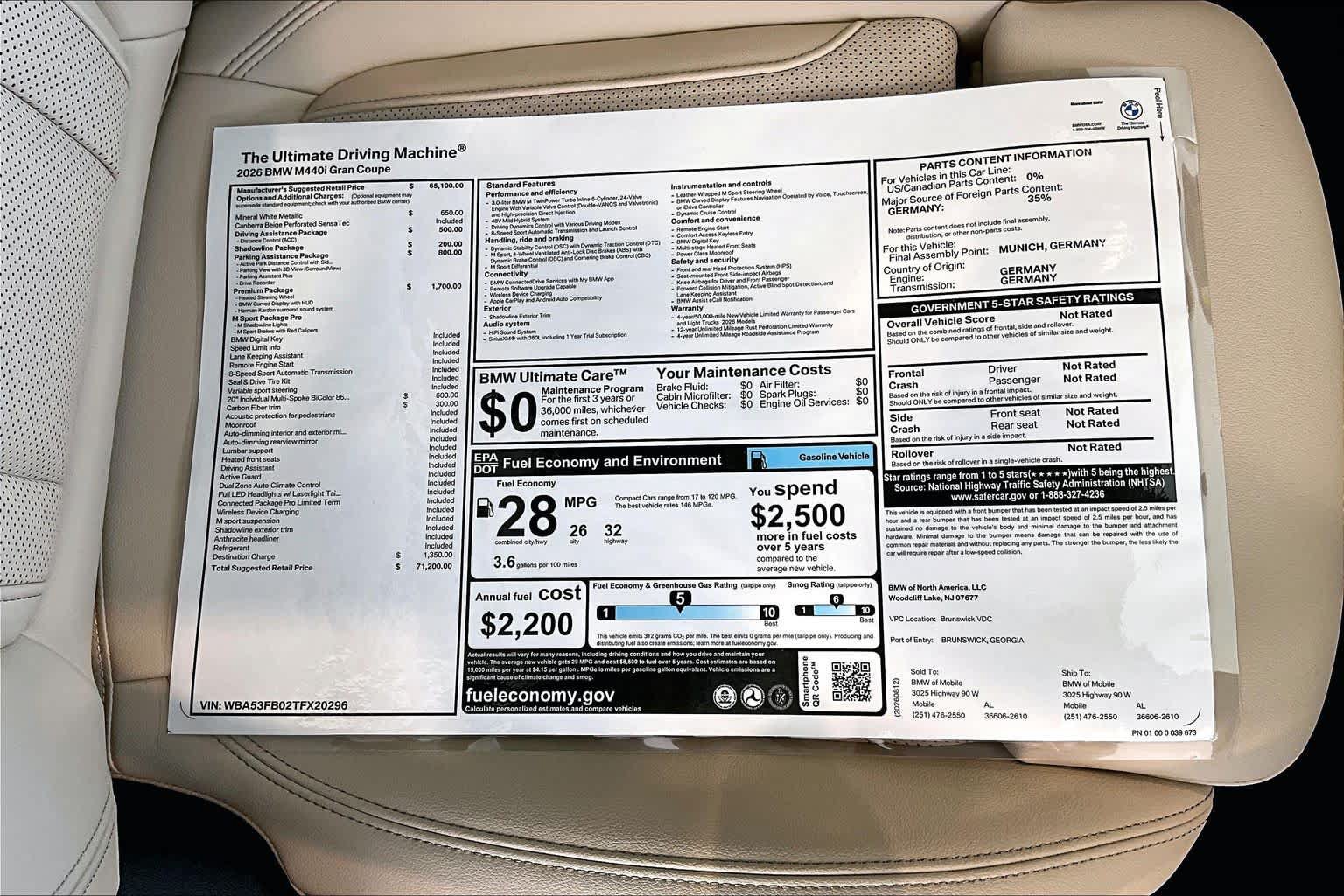 New 2026 BMW M440i w/ Premium Package RWD image 20