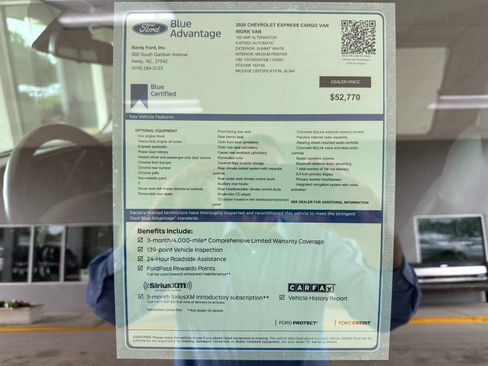 Used 2020 Chevrolet Express 2500 w/ Enhanced Convenience Package RWD image 7