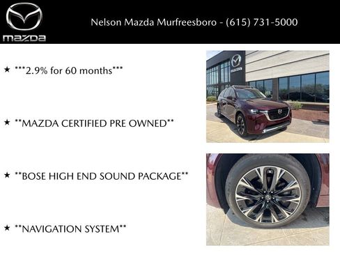 Certified 2024 MAZDA CX-90 3.3 Turbo S w/ Premium Package image 31