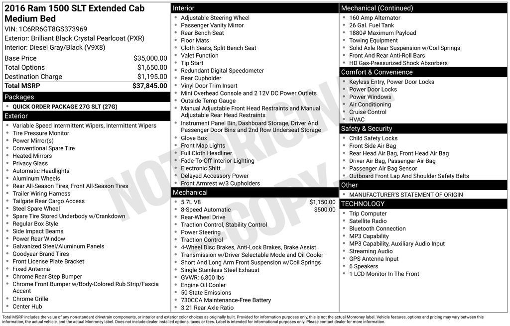 Used 2016 RAM 1500 Classic SLT RWD image 5