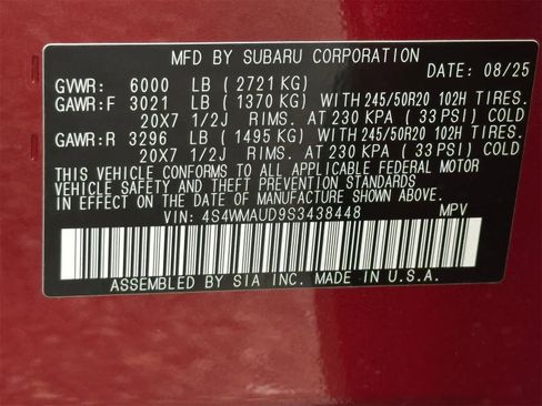 New 2025 Subaru Ascent Touring image 29