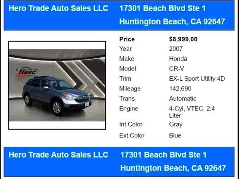 Used 2007 Honda CR-V EX-L image 20