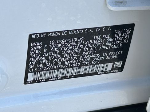 New 2027 Honda HR-V LX image 19