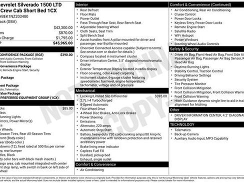 Used 2022 Chevrolet Silverado 1500 Custom w/ Safety Confidence Package AWD/4WD image 29