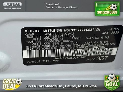 New 2025 Mitsubishi Outlander Sport AWD image 24