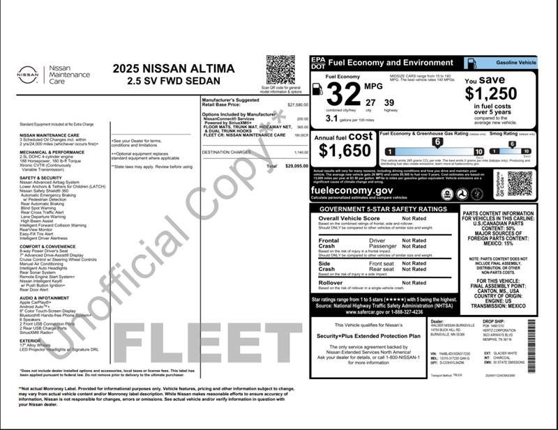 Used 2025 Nissan Altima 2.5 SV FWD image 3
