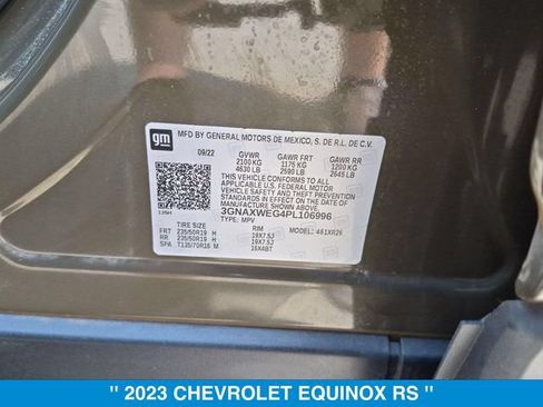 Certified 2023 Chevrolet Equinox RS w/ RS Leather Package AWD/4WD image 36