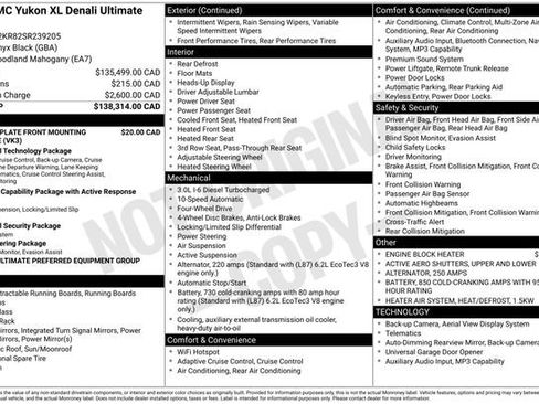 Used 2025 GMC Yukon XL Denali Ultimate AWD/4WD image 22