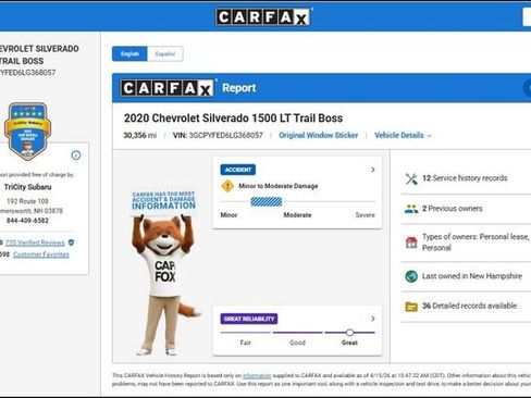 Used 2020 Chevrolet Silverado 1500 LT Trail Boss w/ Convenience Package image 10
